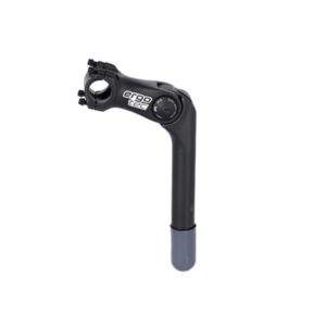 Potencia Ergotec Octopus 2 SL 180mm/90mm Niro/alum., negro Ø 25,4mm1 1/8"25,4 la