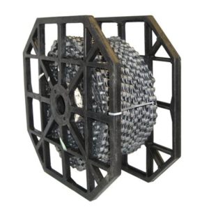 Rollo 50 metros cadena KMC Z8.3 1/2x3/32" 7.3 mm 6/7/8V plata (incluye cierre Missinglink)