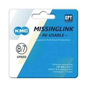 Eslabon cierre KMC cadena 7/8V.7.1 mm plata