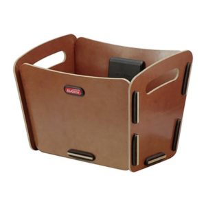 Cesta de manillar Klickfix 32x23x21.5 cm madera