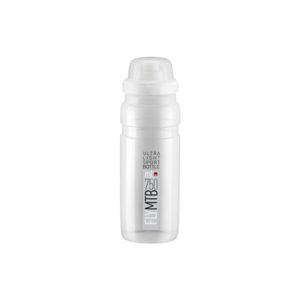 Bidon Elite Fly MTB transparente logo gris 750 ml
