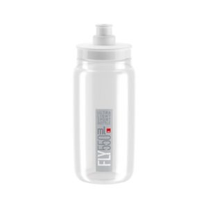 Bidon Elite Fly transparente logo gris 550 ml