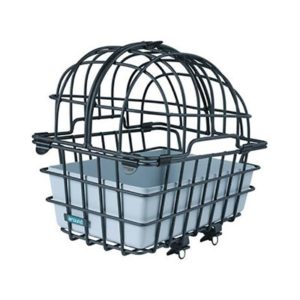 Cesta trasera Mijnenpieper para animales luna aluminio 46x33x45 cm sistema de fijacion