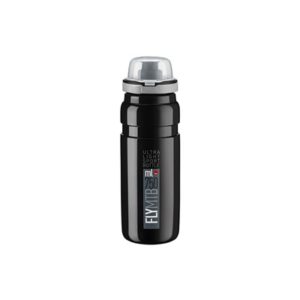 Bidon Elite Fly MTB negro logo gris 750 ml