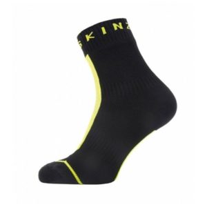 Calcetines Sealskinz impermeable Hydrostop tobillero amarillo/negro
