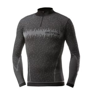 Camiseta interior Biotex manga larga cremallera negro