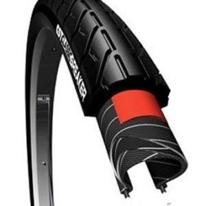 Cubierta CST Classic Breaker City 28x1-1/8 rigida negro con reflectante 28-622