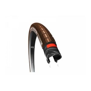 Cubierta CST Tradition Urban 28x1.75 rigida marron con reflectante 47-622