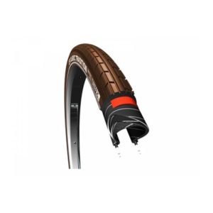 Cubierta CST Tradition Plus XL 28x1.75 rigida marron con reflectante 47-622