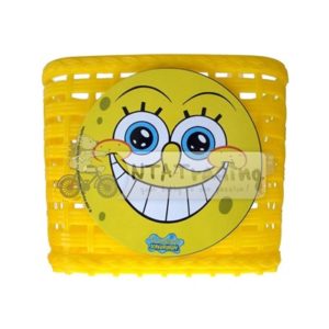 Cesta manillar Bike Fashion Bob Esponja plastico amarillo