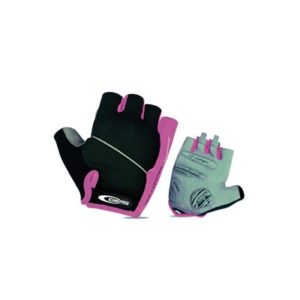 Guantes cortos GES Evo negro/rosa