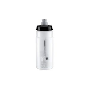 Bidon Elite Jet transparente logo gris 550 ml