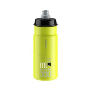 Bidon Elite Jet amarillo fluo logo negro 550 ml
