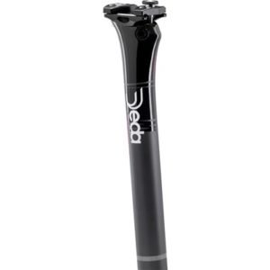 Tija de sillin Deda Superleggera Team 400 mm 31.6 25 mm Offset carbono negro