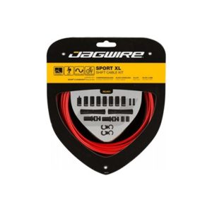 Kit funda y cable cambio Jagwire Sport XL (SRAM/Shimano/Campagnolo) rojo