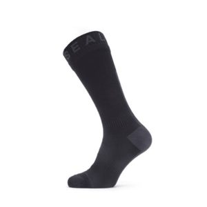 Calcetines Sealskinz largos impermeables Hydrostop negro/gris