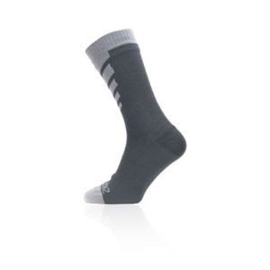 Calcetines Sealskinz largos impermeables para clima calido gris