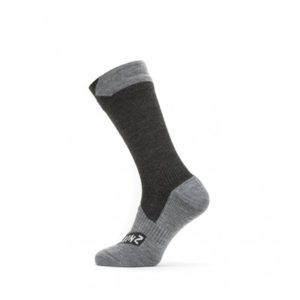 Calcetines Sealskinz largos All Weather negro/gris