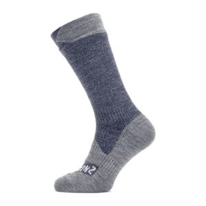 Calcetines Sealskinz largos All Weather azul marino/gris