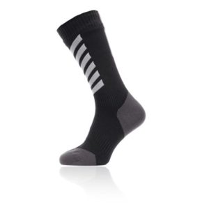 Calcetines Sealskinz largos All Weather Hydrostop negro/gris