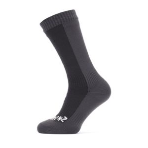 Calcetines Sealskinz largos para clima calido negro/gris