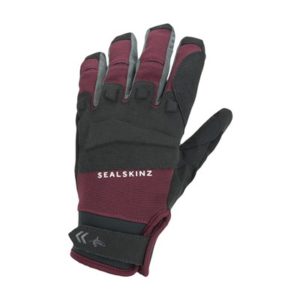 Guantes Sealskinz All Weather MTB negro/rojo