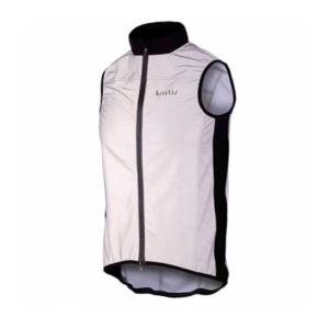 Chaleco cortavientos Wowow Stelvio 2.0 con reflectante negro/blanco