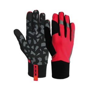 Guantes largos Wowow Early fog fluo rojo