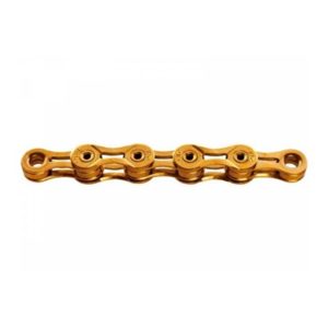 Cadena KMC X9SL TI-N 1/2x11/128 114 eslabones 6.6 mm 9V oro