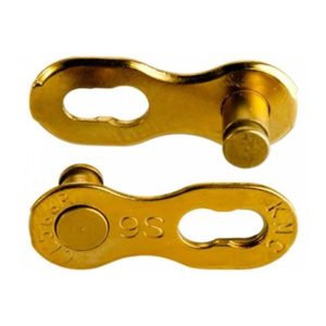 Conector cadena KMC 9R TI-N 6.6 mm 9V oro