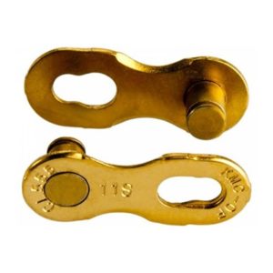 Conector cadena KMC 11R TI-N 5.65 mm 11V reutilizable oro