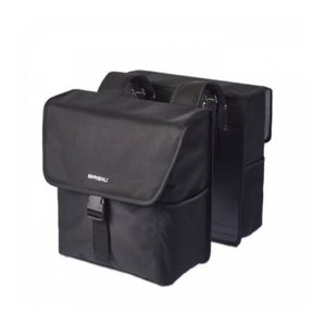 Alforjas Basil Go 32 litros poliester impermeable negro (35x14x33 cm)