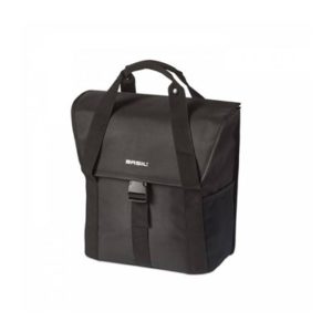 Alforja Basil Go 18 litros poliester impermeable negro (34x14x31 cm)