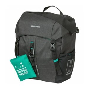 Alforja Basil Discovery 365D 9 litros con reflectante negro/azul (30x15x31 cm)