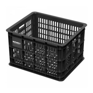 Cesta Basil Crate 33 litros plastico negro (40x33x25 cm)