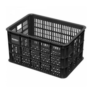 Cesta Basil Crate 50 litros plastico negro (45.5x31x26 cm)