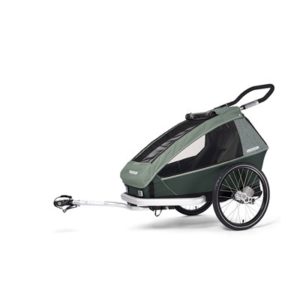 Remolque niño Croozer Kid Vaaya 1 monoplaza 2020 verde caqui