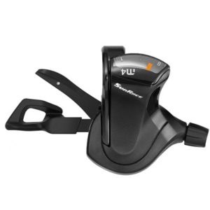 Mando pulsador Sunrace Dlm400 derecho 7 velocidades 2100 mm aluminio negro