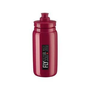 Bidon Elite Fly Amaranto logo negro 550 ml