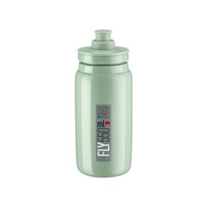 Bidon Elite Fly verde turquesa logo gris 550 ml