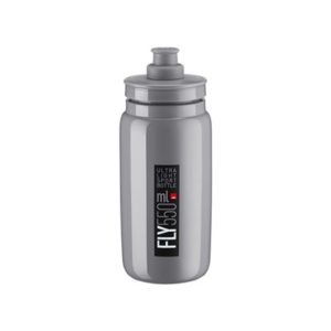 Bidon Elite Fly gris logo negro 550 ml