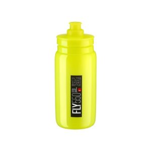 Bidon Elite Fly amarillo fluo logo negro 550 ml