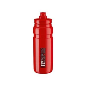 Bidon Elite Fly rojo logo rojo burdeos 750 ml