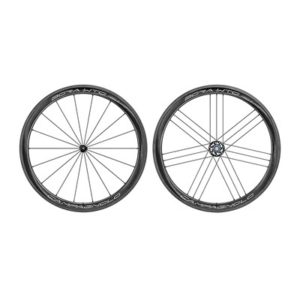 Juego de ruedas Campagnolo Bora WTO 45 2WF tubeless Shimano HG11 carbono negro/blanco