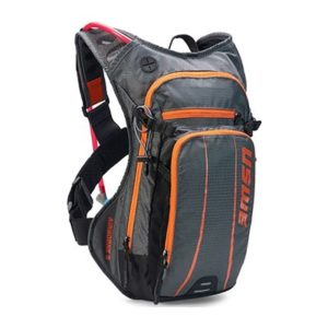 Mochila de hidratacion USWE Airbone 9 NDM 1 deposito Elite 3L manguera Plug-N-Play gris/naranja