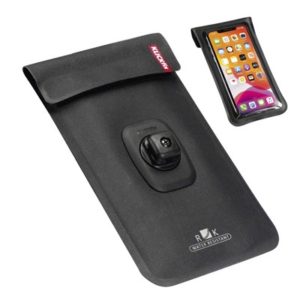 Funda para telefono Klickfix Phonebag Light S 85x135x11 mm con adaptador giratorio negro