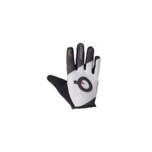 Guantes largos Prologo Piquet blanco/logo negro