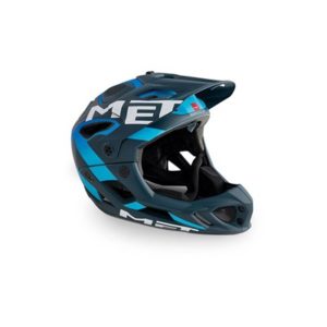 Casco MET Parachute azul cian mate