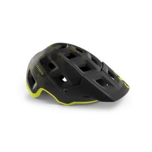 Casco MET Terranova negro/verde lima camuflaje mate