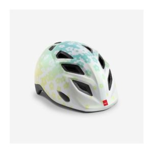 Casco MET Elfo blanco flores brillo talla unica (46-53)